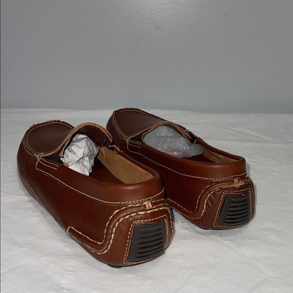 Minnetonka Men’s size 11.5 Brown Leather Loafers Driving Moccasins NEW main image 5